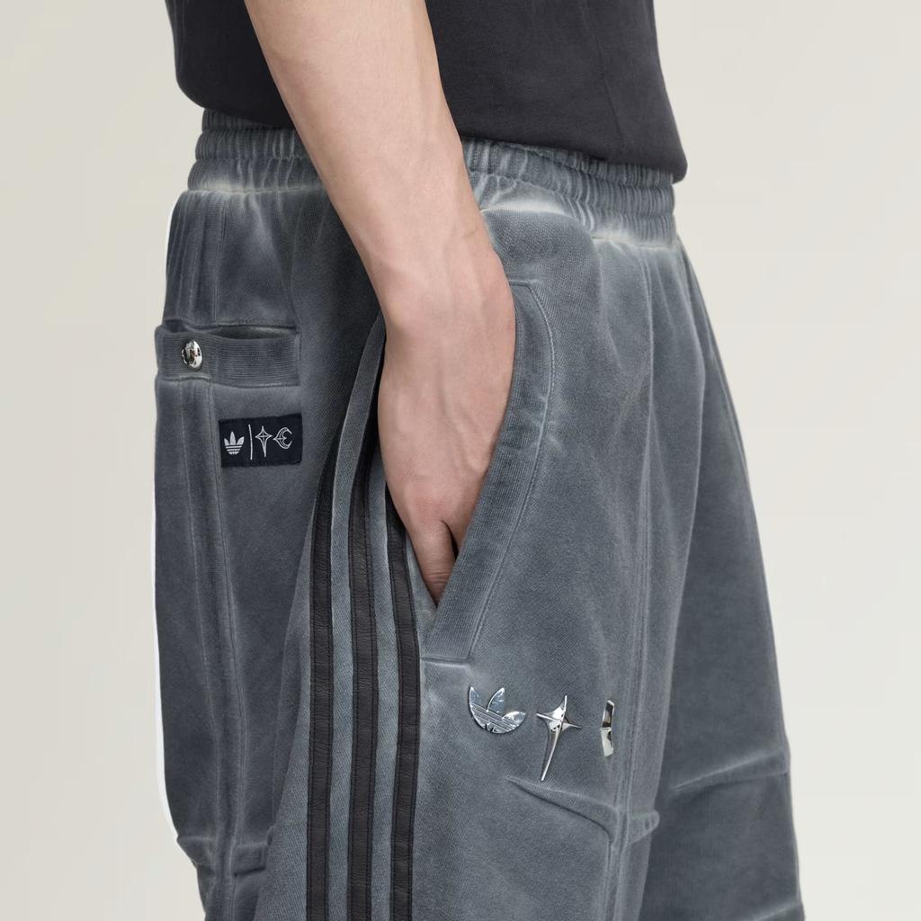 adidas Originals X Thug Club Striped Loose Fit Soft Sports Shorts Unisex Shorts KF6912