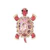 Sparkling Turtle Brooch Pin with Rhinestones, European Brooch for Women - Elegant Coat and Scarf Pin