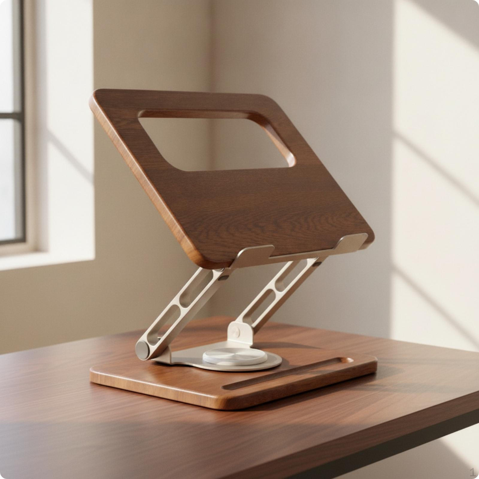 Folding Laptop Stand Rotating Computer Riser