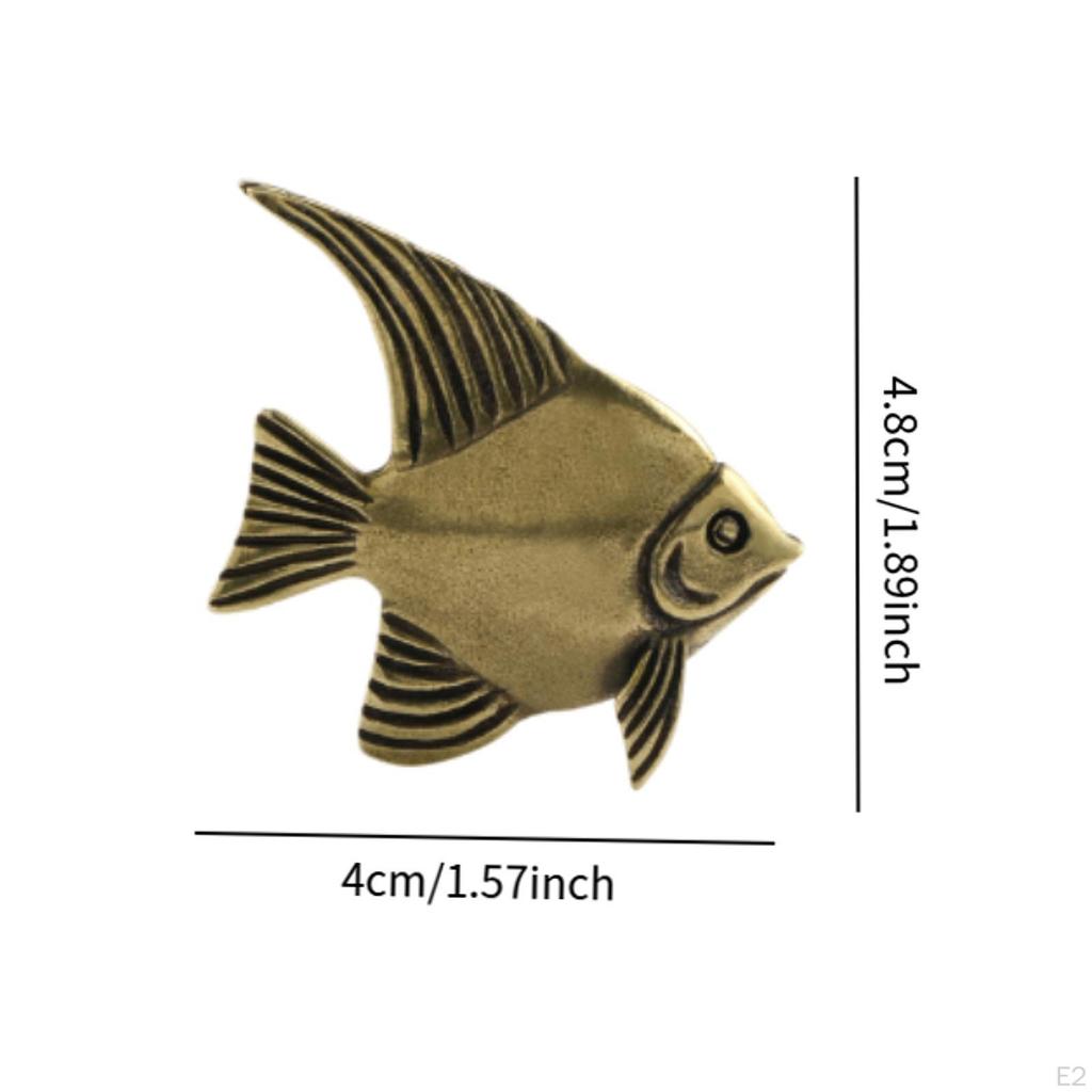 Messing Fisch Figur Dekoration Ornament Tiere für Tisch Schreibtisch Büro Zuhause