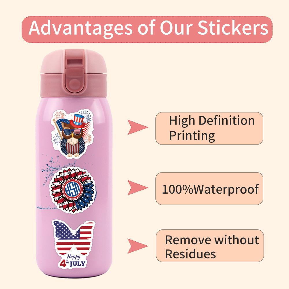 110 New Independence Day Graffiti Stickers Decorate Suitcase Water Cup Stickers