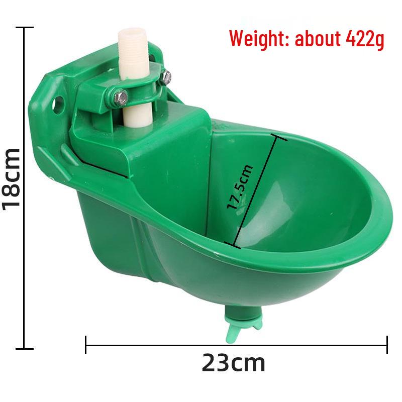 Thickened Automatic Float Ball Drinking Bowl for Cattle, Horse, and Sheep - Durable Plastic for Animal Husbandry.