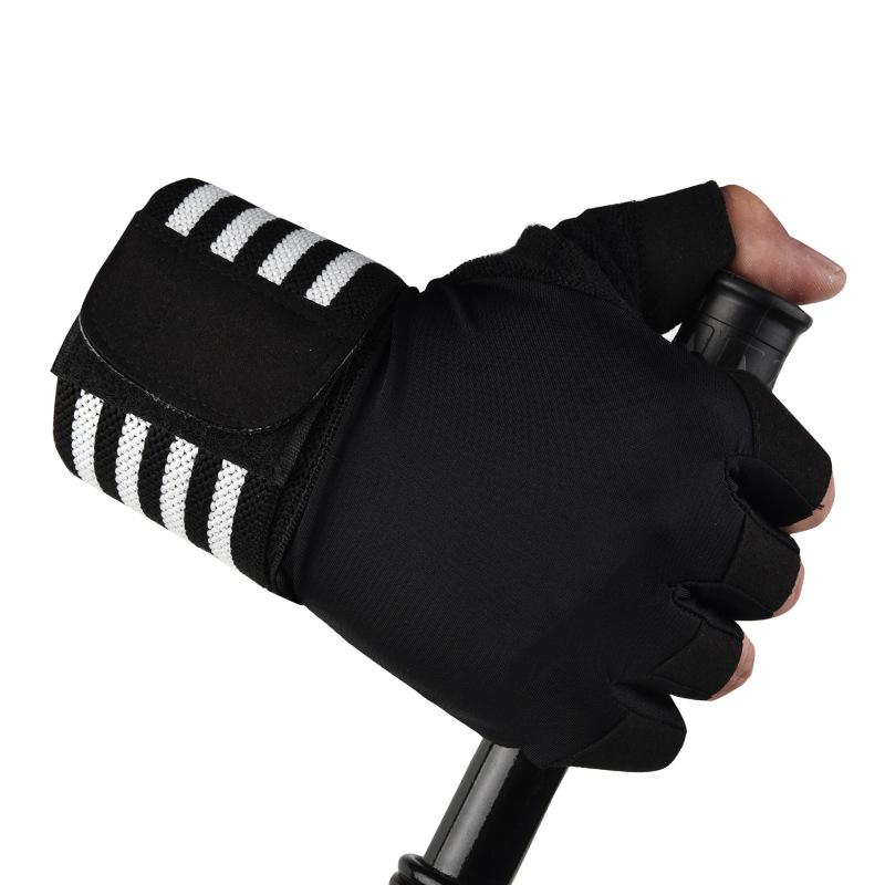 Coexistence 2026 Custom Logo Unisex Sports Bodybuilding Training Cycling Gym Weightlifting Fitness Half Finger Polyester Running