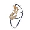 Women's Gold Lace Venetian Eye Mask with Diamond Embellishment Ideal for Masquerade Costume Cosplay Party Lace Mask