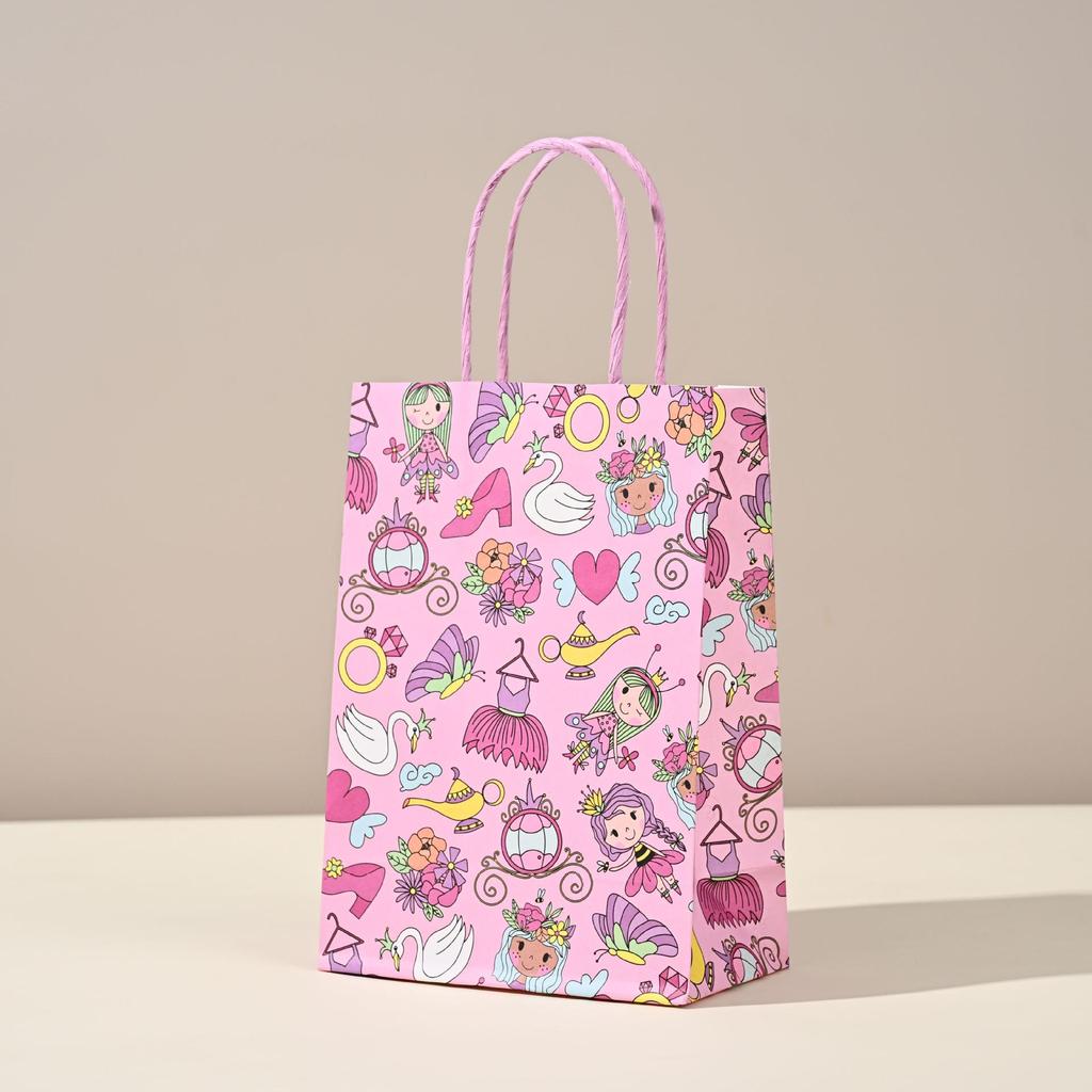 Customizable Kraft Paper Gift Bag for Christmas Catering and Coffee Takeaway