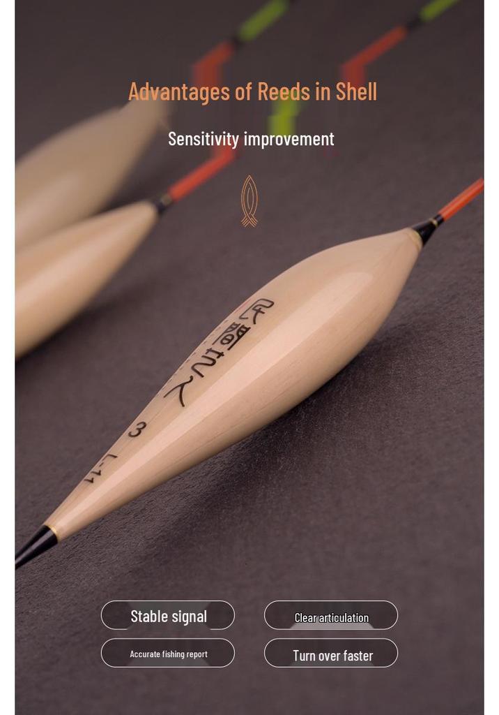 High-Sensitivity Black Pit Carp Fishing Float for Light Bites: Eye-Catching Mixed Culture Design