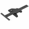 BIKING Carpentry Marking Ruler, Woodworking Ruler, Aluminum Alloy T-Type Scriber, Carpentry Measurement Marking Gauge Tool, Black