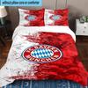 3pcs FC Bayern München Printed Bedding Set Duvet Cover Closure Includes 1 Duvet Cover & 2 Pillowcases Bedding Sets Home Decor Gifts