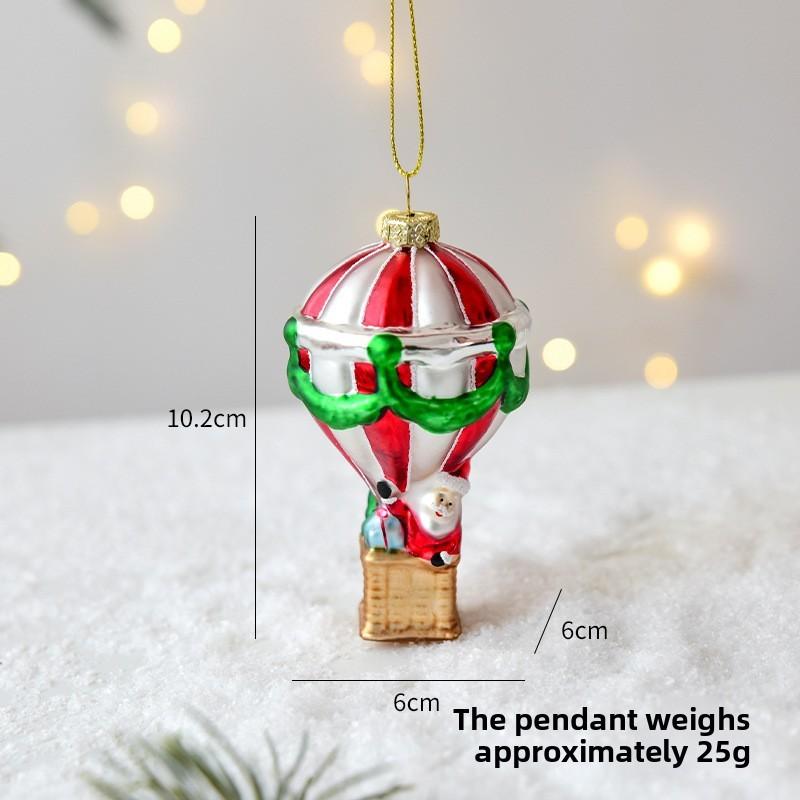 Joymerry Christmas Glass Tree Ornaments Gift Box Set With Lighttransmitting Design For Holiday Decor