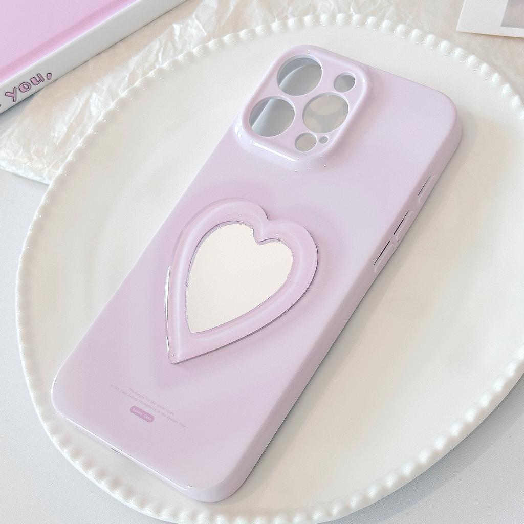 Love Mirror Three dimensional Suitable for IPhone16 Mobile Phone Case Apple 15promax Philin Soft 13 All Inclusive 14 Niche