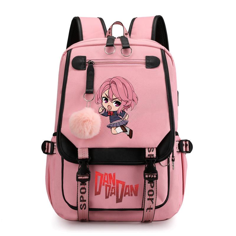 Bold Party Dandadan Surrounding Anime School Bag Fashion Male Female Versatile Elementary and Secondary School Student Lightweight Backpack
