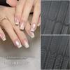 Ultra-Thin Transparent French Nail Art Templates - Hollow Stickers with Pat-on Glue