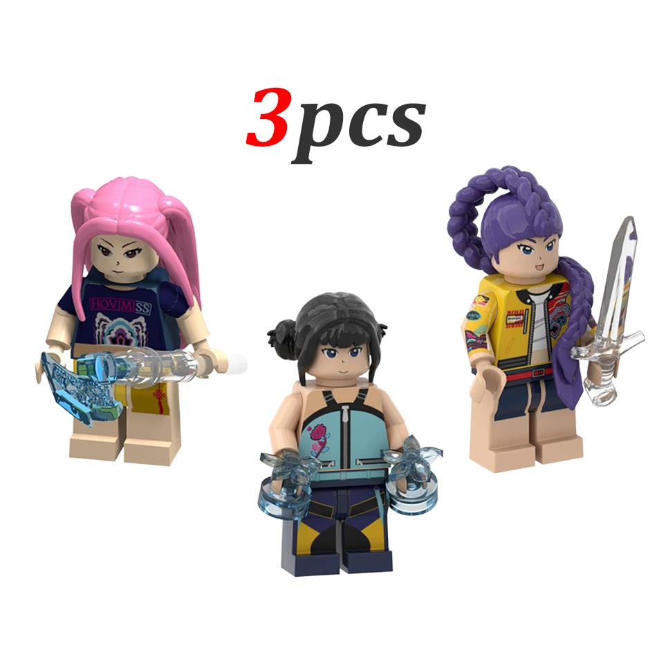 Novo : Blocos de Montar Esquadrão de Caçadores, Mini Figuras Fofas Articuláveis, Brinquedo Educacional para Crianças, Presente de Natal