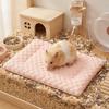 Breathable Hamster Cooling Mat Soft Hamster Nest Mat Portable Guinea Pig Bed Pad  Cage Mat