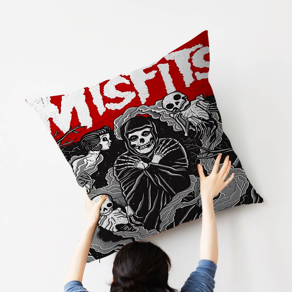 M-Misfits Band Personalized Pillow Dust Cover Bedroom Kids Party Decoration Pillowcase Birthday Children Gift