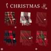Christmas vibe scarf women's winter new Ankara red scarf long versatile knitted shawl scarf