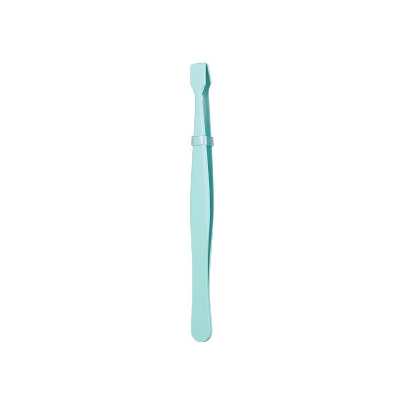 Multifunctional Adhesive-Free Eyelash Tweezers for Lower Lashes - Flat Tip for Extensions and Beauty Makeup.