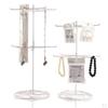 Bracelet Necklace Hanger Round Jewelry Rotating Rack Display Organizer
