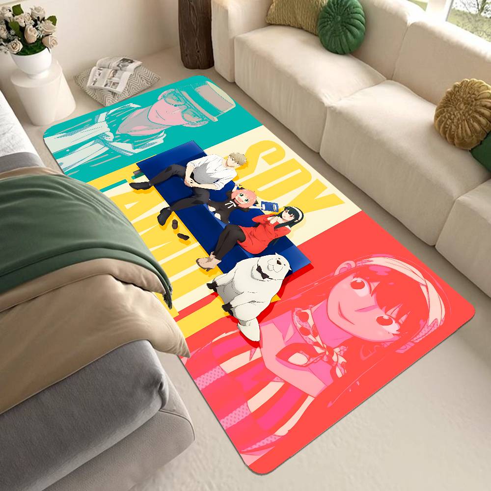 Comedy Anime Spy X Family Kitchen Mat Kids Room Bedroom Decoration Balcony Anti-Slip Doormat Living Room Alfombra
