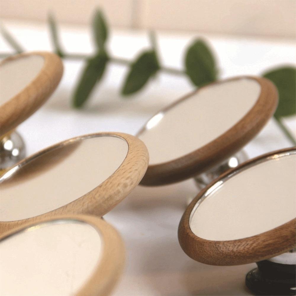 Magnetic Monitoring Coffee Reflective Mirror Reflective Mirror Wooden Base Espresso Mirror Flow Rate Observation