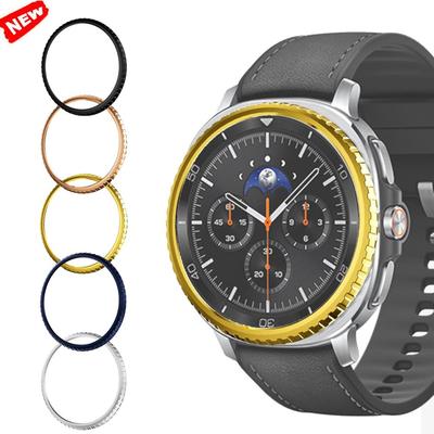 Metalllünettenabdeckung für Samsung Galaxy Watch 8 Classic 46mm Smartwatch Stoßfängerring Gehäuse Dekorieren Galaxy Watch8 Classic Zubehör