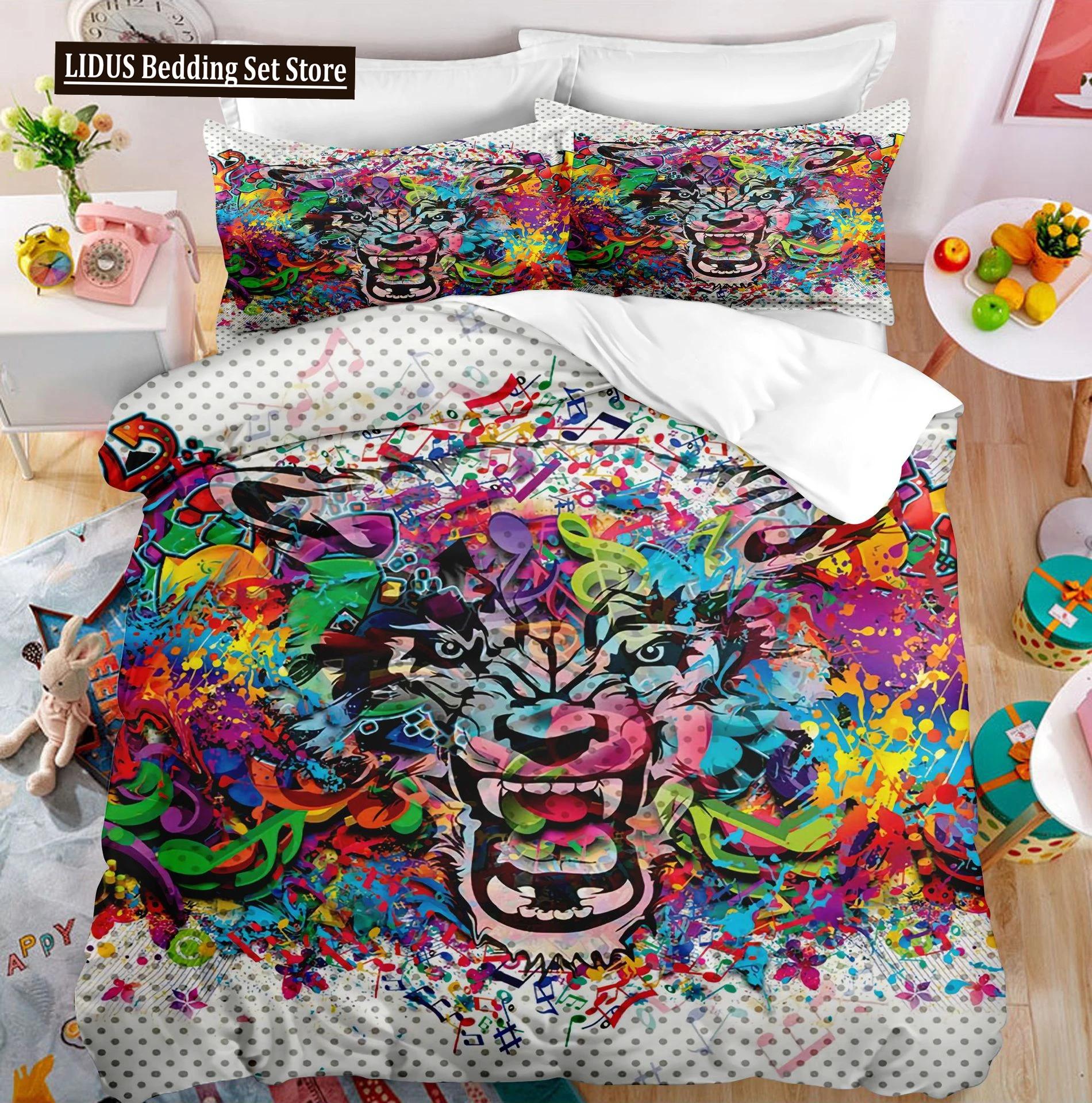 

Комплект пододеяльника Львиный рык Белый Дикие животные Полиэстер Пододеяльник Размер Кинг Квин Для Детей Взрослых Подростков Комплект постельного белья US Twin(172x218cm)