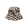 Daks Women Beige Check Reversible Bucket Hat With Embroidery Dbhe5e119i2