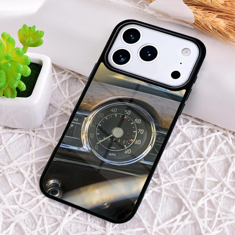 Car Speedometer Phone Case for iPhone 17 Air 16 15 11 12 14 13 Pro Max Shockproof Cover