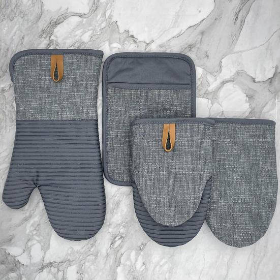 Mini Oven Mitts Neoprene Palm Oven Gloves with Hanging Loop Heat Resistant