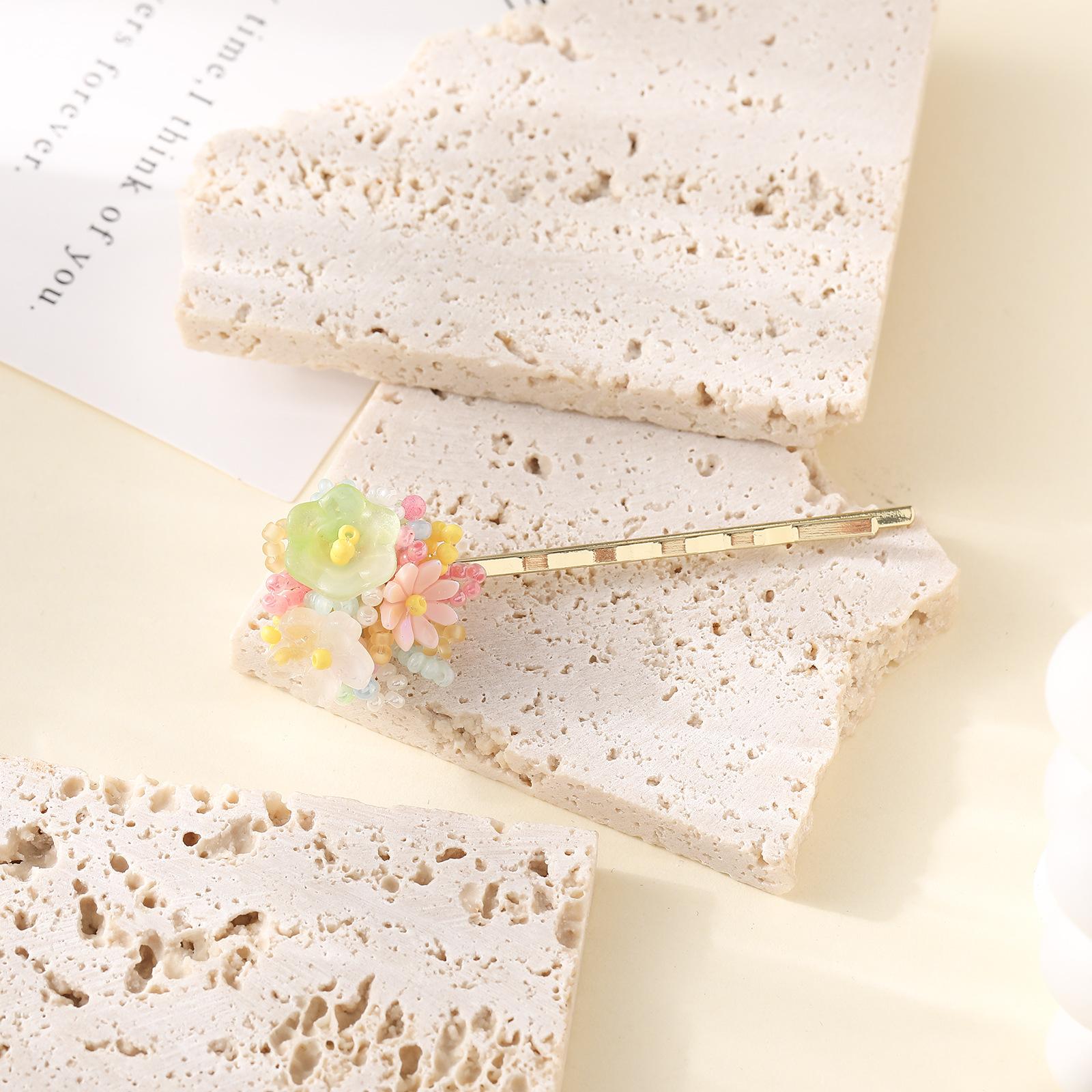 

Crystal Hydrangea Flower Hairpin High Sense Fresh And Sweet One-Word Clip Women S Fashion Hair Accessories
