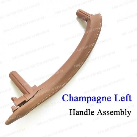 Door Pull Handle Cover with Leather Assembly For BMW X5 X6 F15 F16 2014 -2018