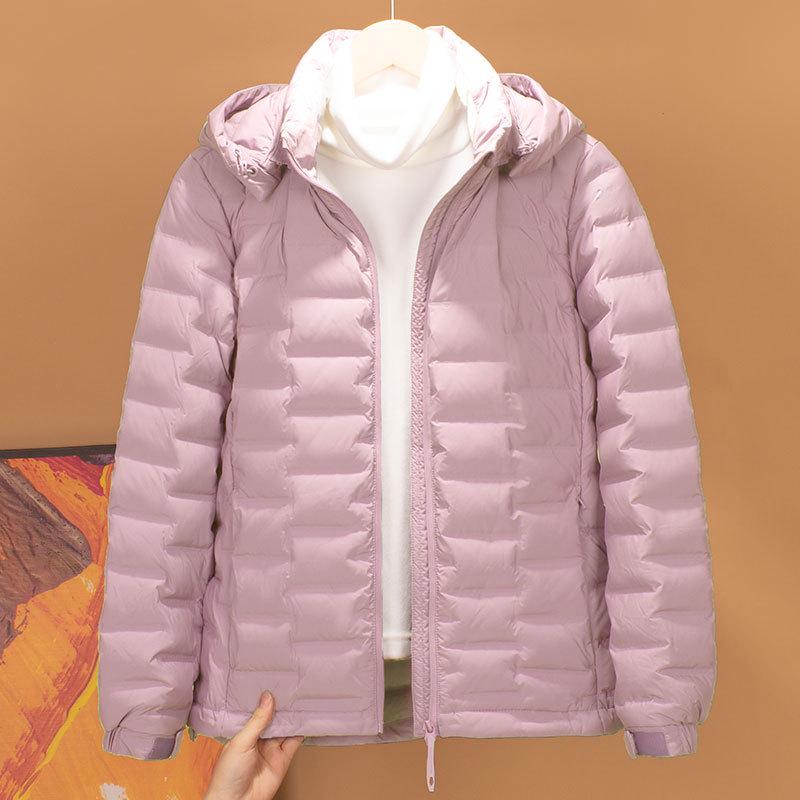 2025 Women's Winter Short Down Jacket with Detachable Hood - Versatile, Warm, Cold-Proof Coat for Outdoor Commutes