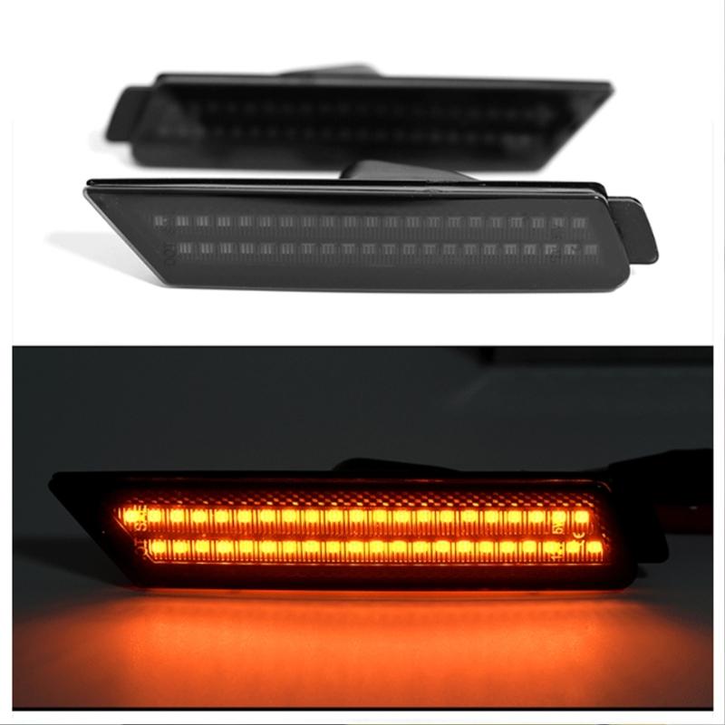 High Brightness Waterproof LED Side Marker Lamps Amber Light High Durability Clear Housing Improved Vehicle Visibility