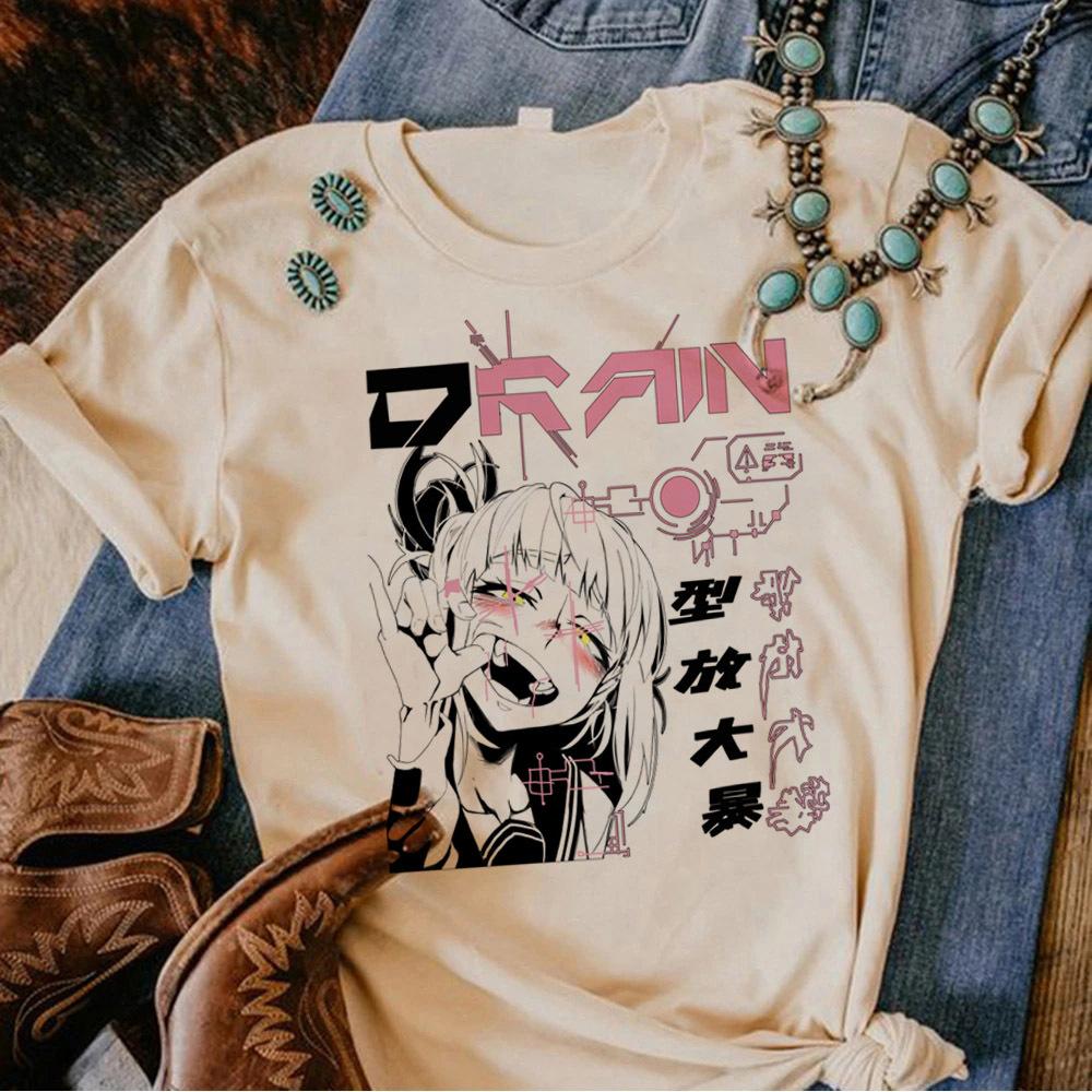 Himiko Toga Tshirt Teen Anime Grunge Aesthetic 80s Hip Hop Harajuku  Top Tees Women Psychedelic 80s Classic Vintage Harajuku