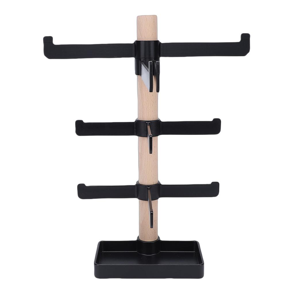 Scaffale portaoggetti per attrezzatura da ciclismo in legno da scrivania Espositore per casco da ciclismo occhiali Organizer verticale per la casa del soggiorno