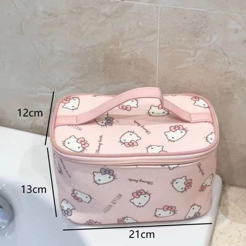 

Рожева косметичка Hello Kitty Велика місткість Портативна сумка для зберігання Сумка-гаманець Hello Kitty Сумка для зберігання Hello Kitty