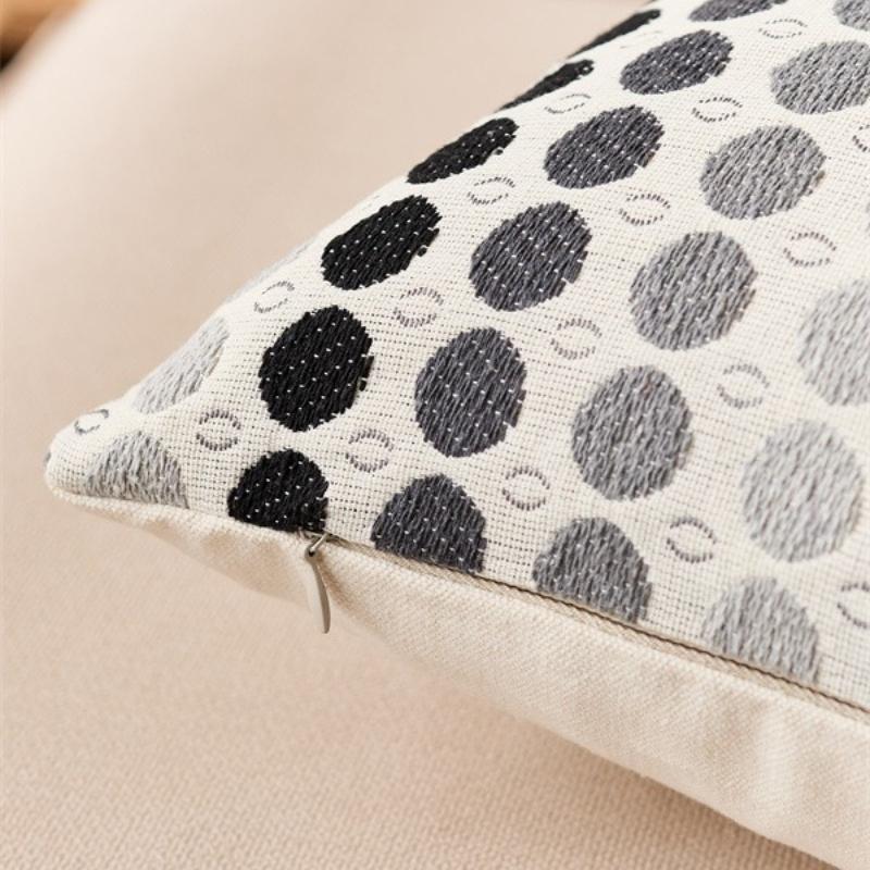 1Pc Modern Nordic Polka Dot Throw Pillow Cover Lightweight Luxury Woven Cushion for Living Room Cojines Decorativos Para Sofá