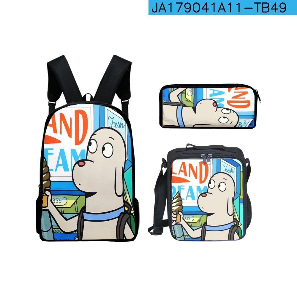 Premium Unique Distinctif Cool astronaute Design 3D 3pcs/Ensemble élève Apprenant Sacs Quotidien Ordinateur portable Sac à dos Sac à dos Sac repas Pochette à crayons
