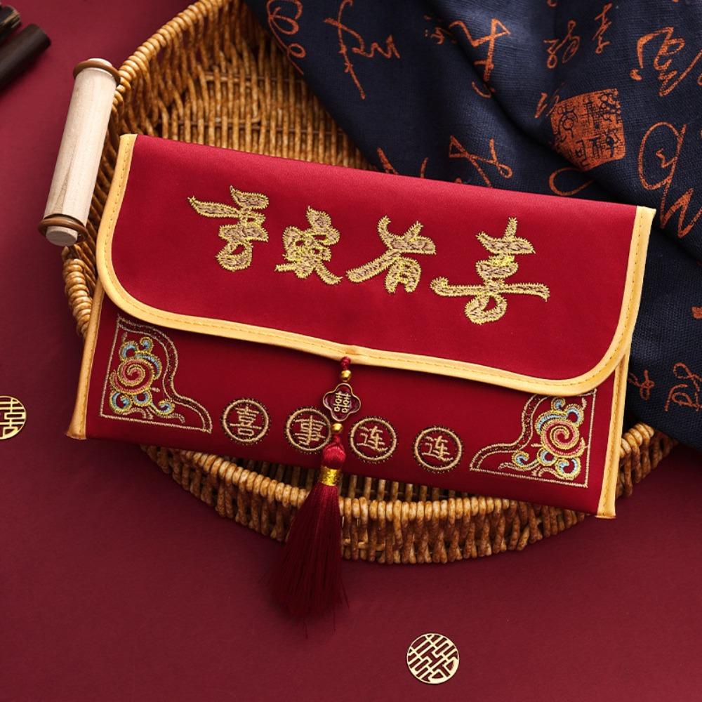 Hongbao New Year Money Envelope Traditional Red Pocket Money Pouch Lucky Money Packet Wedding