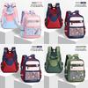 Sesame Baby Diy Badge School Backpack With Oxford Fabric For Kids Daily Use