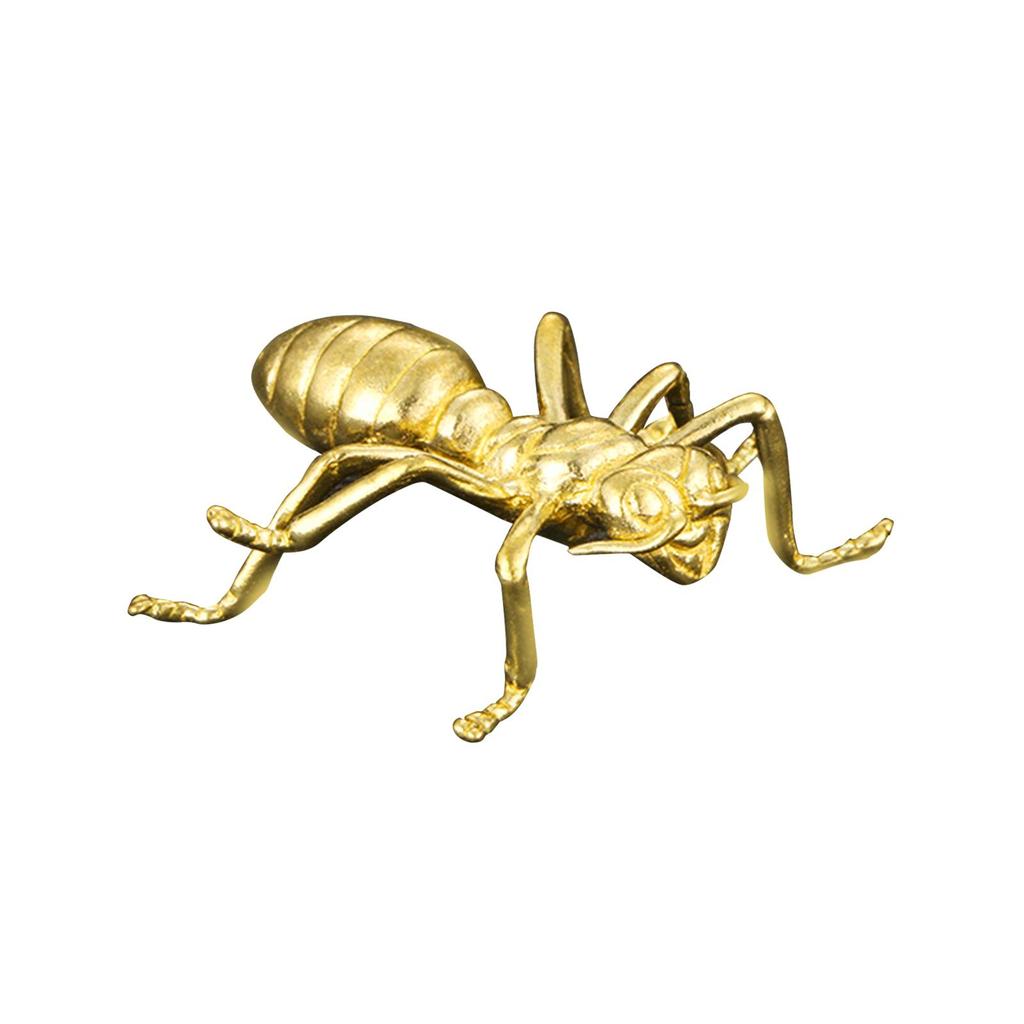 Brass ANT Statue Delicate Table Centerpieces Animal Ornament Mini Figurine for Home Office Decor Boys Indoor