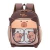 Capybara Themed Children Backpack Breathable Lightweight Cute Cartoon Schoolbag