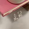 Delicate Bowknot Hoop Earrings Fashion Dangle Earrings Unique Gift for Fashionable Women and Girls