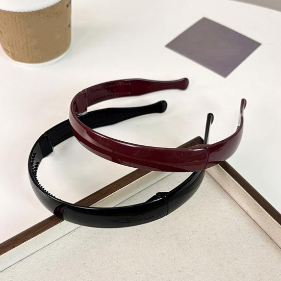 Folding Headband Acrylic No Pressure Anti-Slip Tortoiseshell Pattern Retro Style Adjustable Hair Hoop Hair