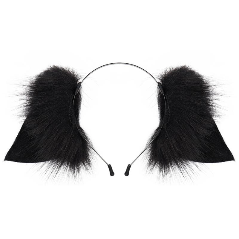 Sexy Foxes Bunny Ear Headband Lolita Cosplay Beast Ears Hair Hoop Anime Cosplay Props Furry Masquerade Party Costume Hairband