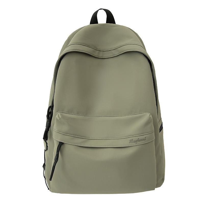 Backpack Men's Large Capacity Computer Leisure Japanese Junior High School High School Student School Bag Travel Solid Color Backpack
