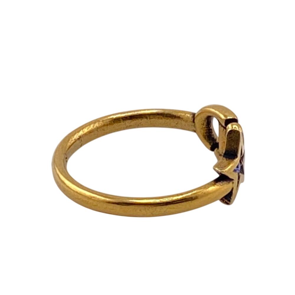 Christian Dior CD logo star Gold Plated Ring gold Gold Plated Women Used