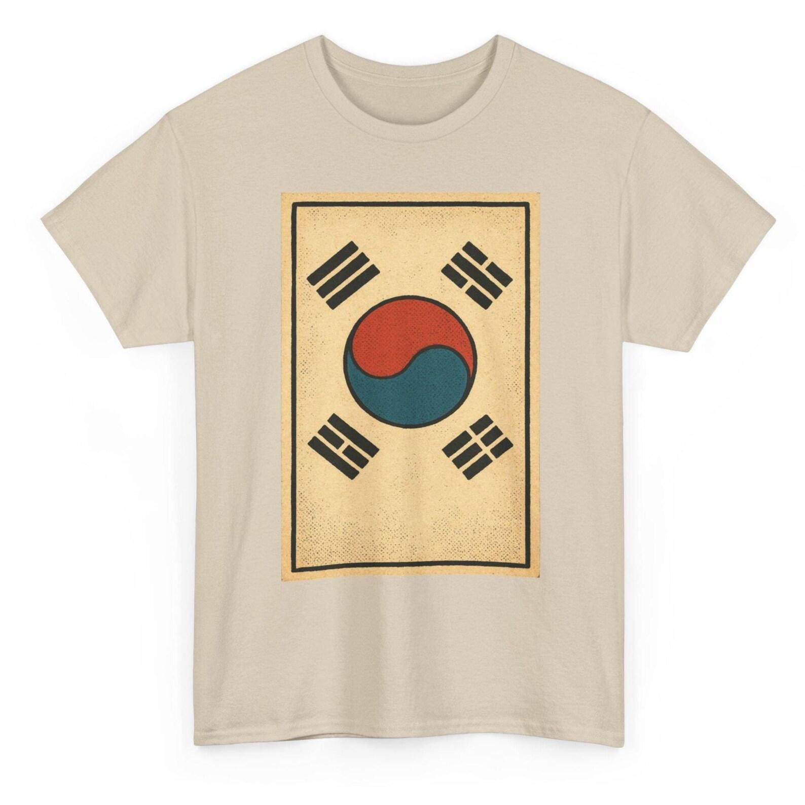 South Korea Flag T-Shirt Unisex: Retro Seoul Tee 2XL