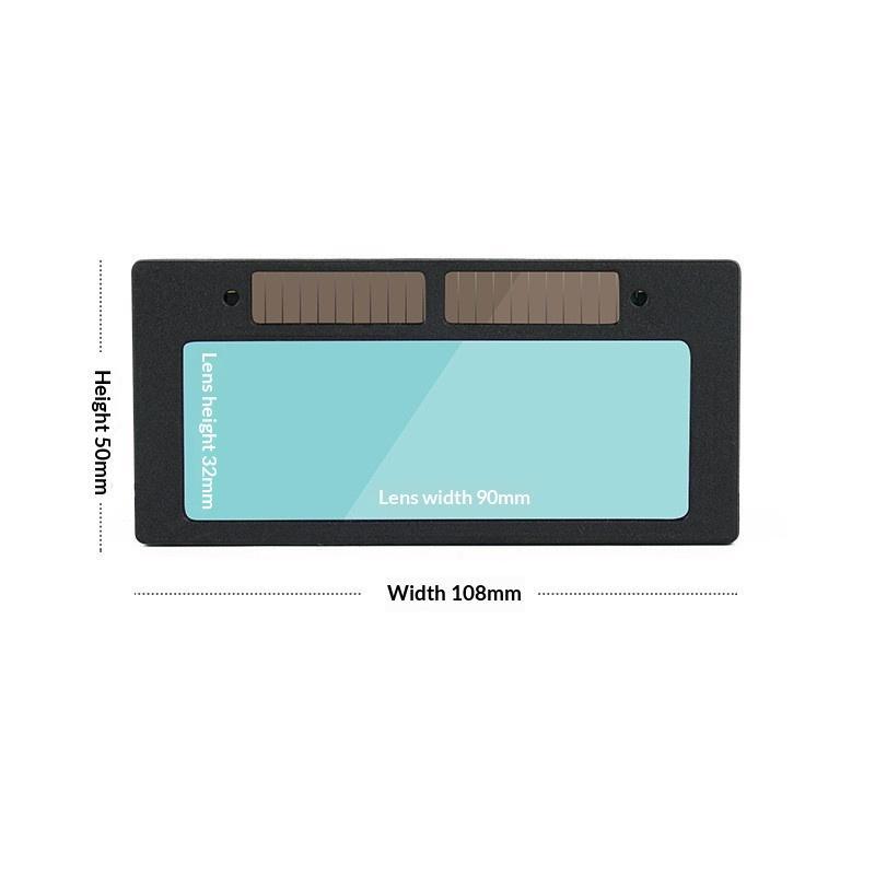 Solar Powered Auto Darkening Welding Lens With Instant Dimming Clear View For Professional Welding Work