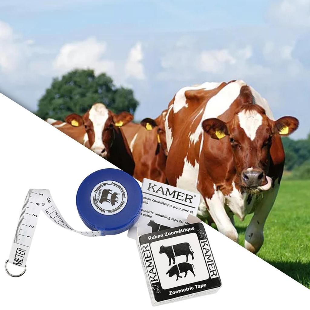 2.5M Cattle Pigs Body Weight Measuring Tape Poultry Animal Retractable